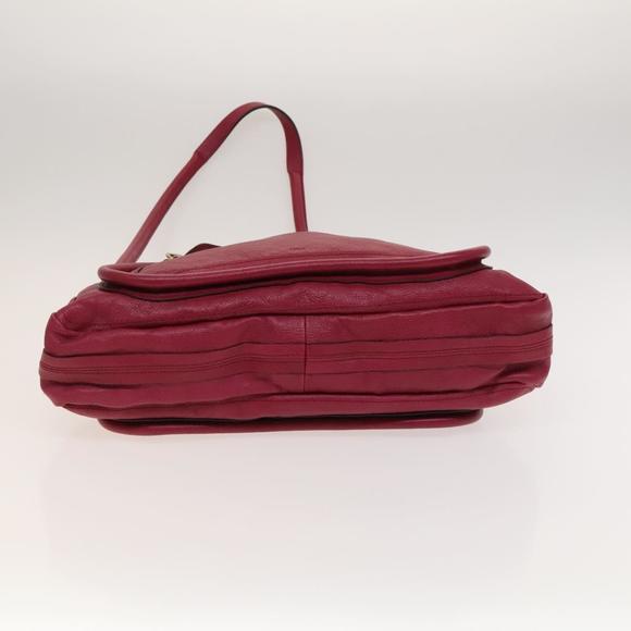 Chloe Paraty Hand Bag Leather 2way Pink Gold Auth 124627 - Picture 11 of 16